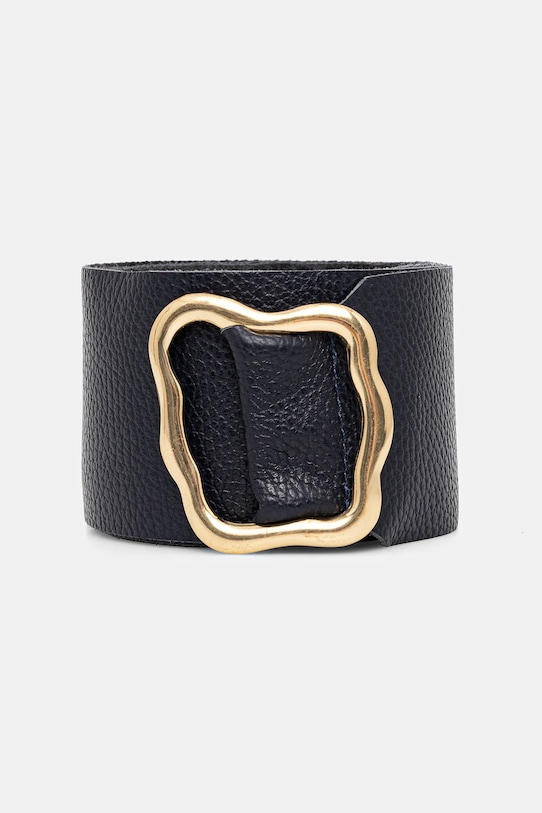 Kožený pásek Answear.LAB námořnická modř C-011.hak