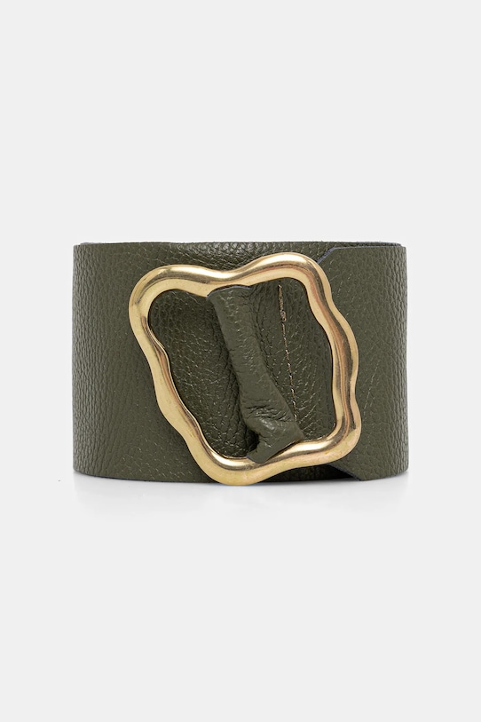 Kožený pásek Answear.LAB zelená C-011.hak