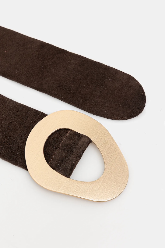 Answear Lab pasek zamszowy C-010.hak brązowy WA25