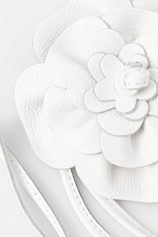 Kožený pásek Answear.LAB 1314 bílá WA25