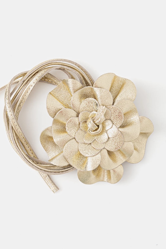 Kožený pásek Answear.LAB zlatá 1314