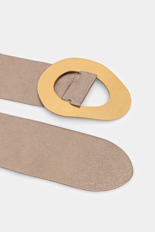 Answear.LAB curea de piele C-010.metalizado.hak maro WA25