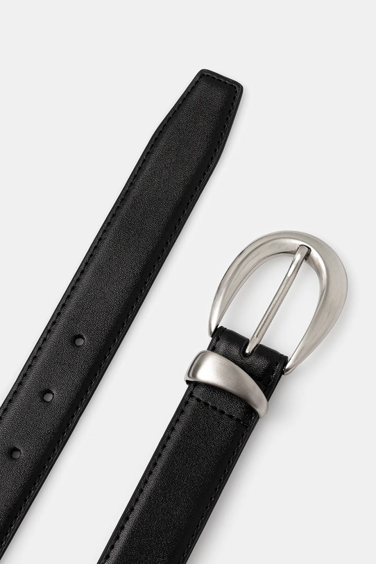 Answear.LAB pasek skórzany PV.1.CMS czarny WA25