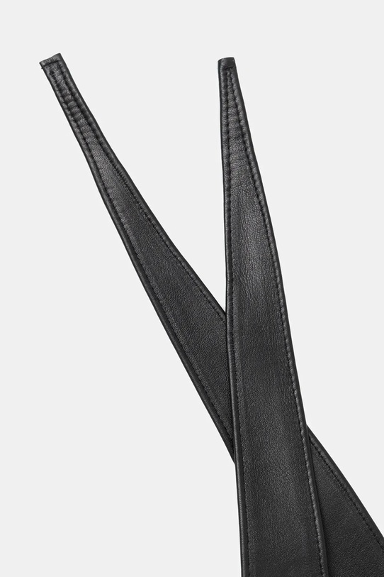 Dodatki Usnjen pas Answear.LAB P1455.hak črna