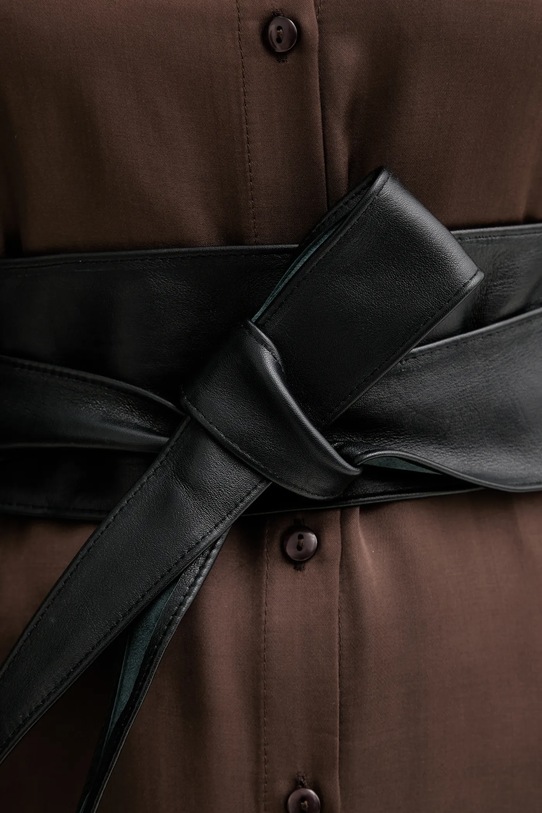 Usnjen pas Answear.LAB črna P1455.hak