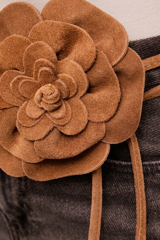 Akcesoria Answear.LAB pasek zamszowy 1314.hak brązowy