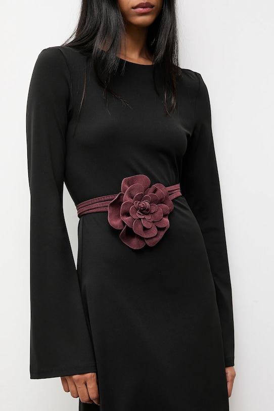 Answear.LAB pasek zamszowy bordowy 1314.hak