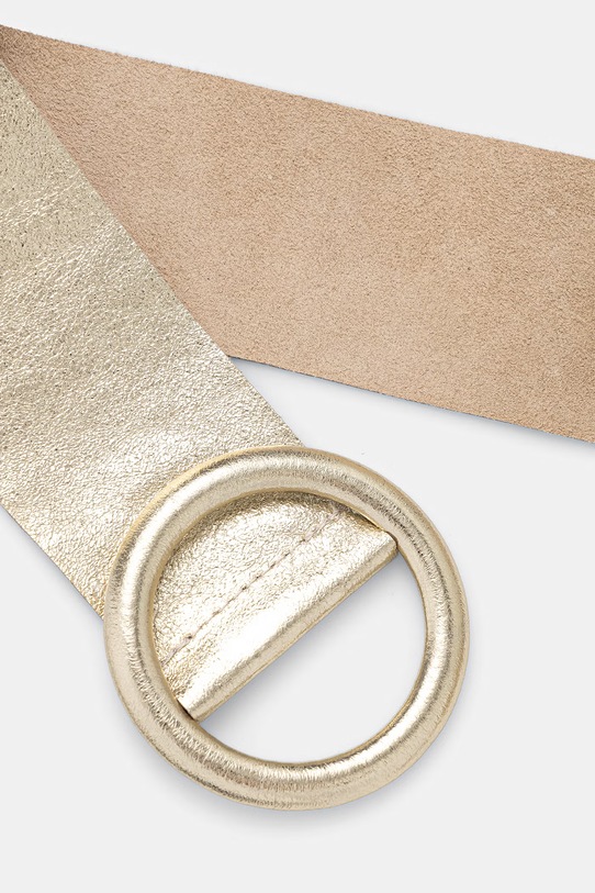Answear.LAB szeroki pasek damski skórzany WA25-PAD046 złoty WA00