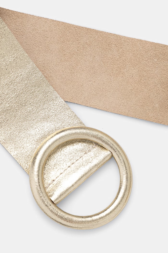 Answear.LAB szeroki pasek damski skórzany WA25-PAD046 złoty WA00