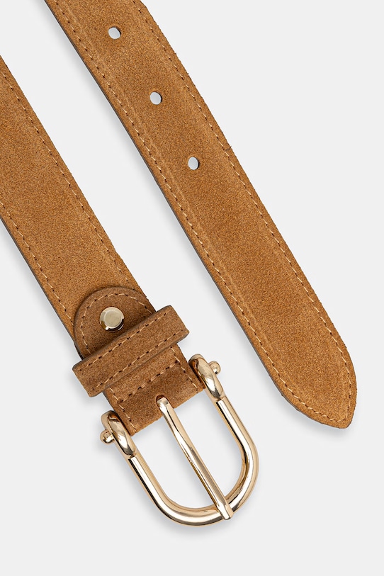 Answear.LAB pasek damski zamszowy WA25-PAD057 brązowy WA00