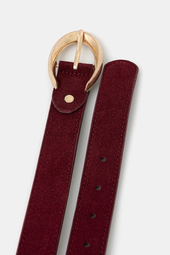 Answear.LAB pasek zamszowy ld-2053.ijk bordowy WS25