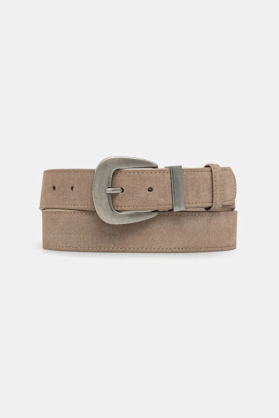 Answear.LAB cintura in pelle scamosciata beige ld-2052.ijk