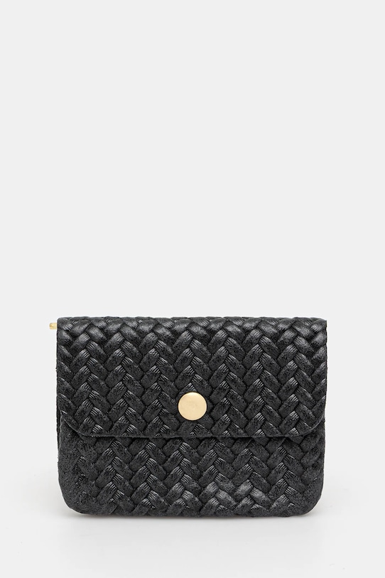 Answear.LAB portofel de piele piele negru M035.plecione.hak