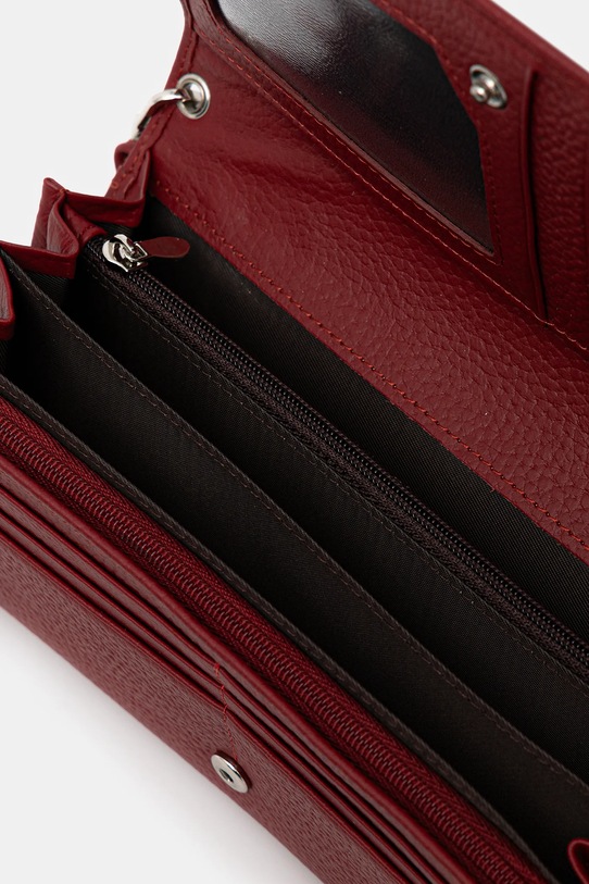 Akcesoria Answear.LAB portfel skórzany FD1-4A.CMS czerwony