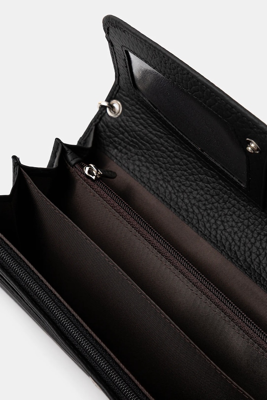 Akcesoria Answear.LAB portfel skórzany FD1-4A.CMS czarny