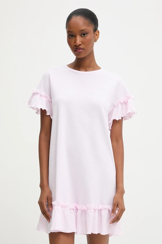 Answear.LAB koszula nocna bawełniana bawełna różowy WA25-PJD015