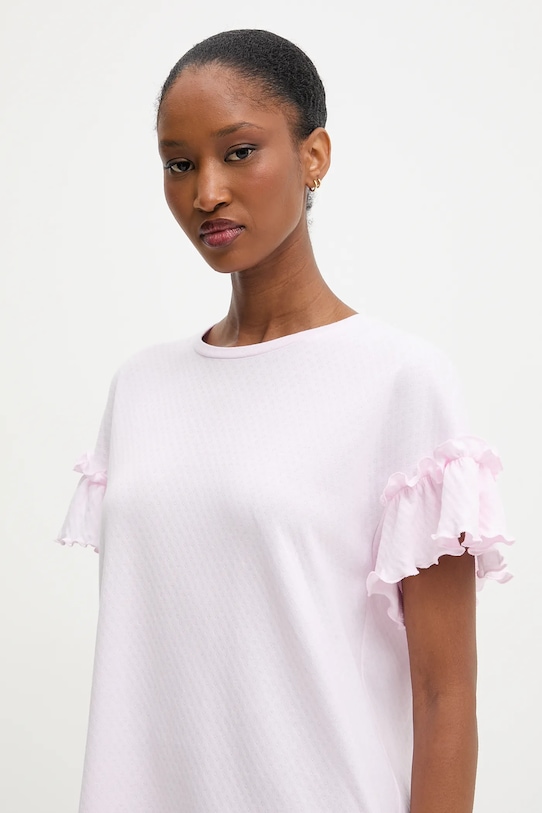 Answear.LAB koszula nocna bawełniana różowy WA25-PJD015