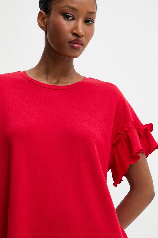 Answear.LAB koszula nocna bawełniana WA25-PJD015 czerwony