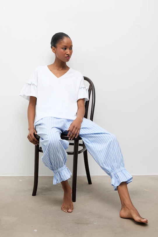 Answear.LAB piżama wzorzyste niebieski WA25-PJD018