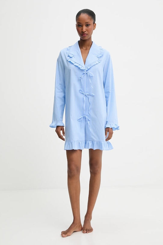Answear.LAB koszula nocna niebieski WA25-PJD021
