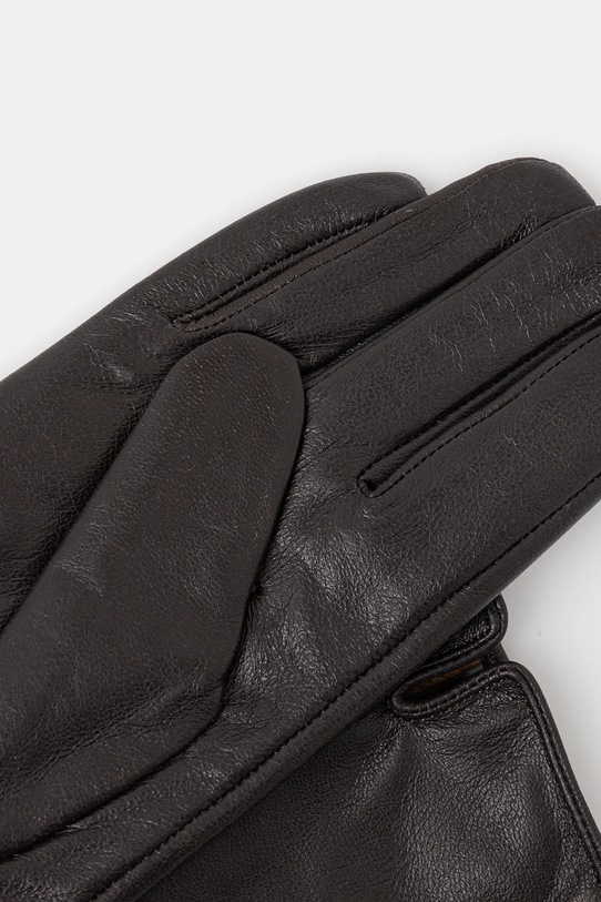 Answear.LAB rękawiczki skórzane plain glove 2 brązowy WA25