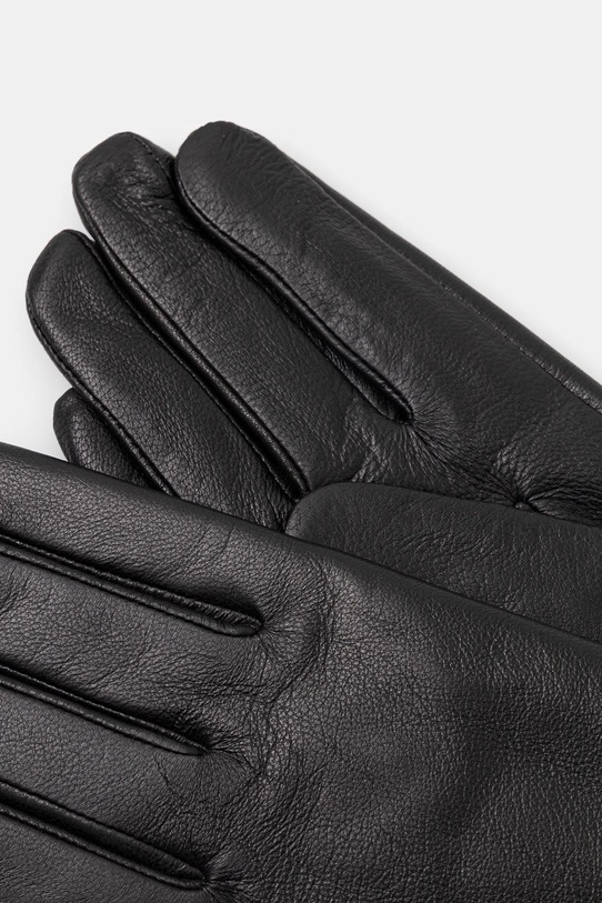 Akcesoria Answear.LAB rękawiczki skórzane plain glove 2 czarny