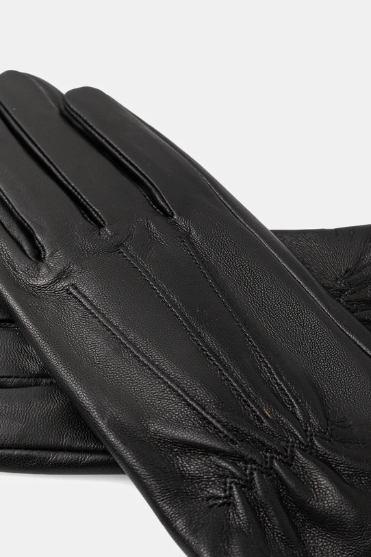 Answear.LAB rękawiczki skórzane fitted glove czarny WA25