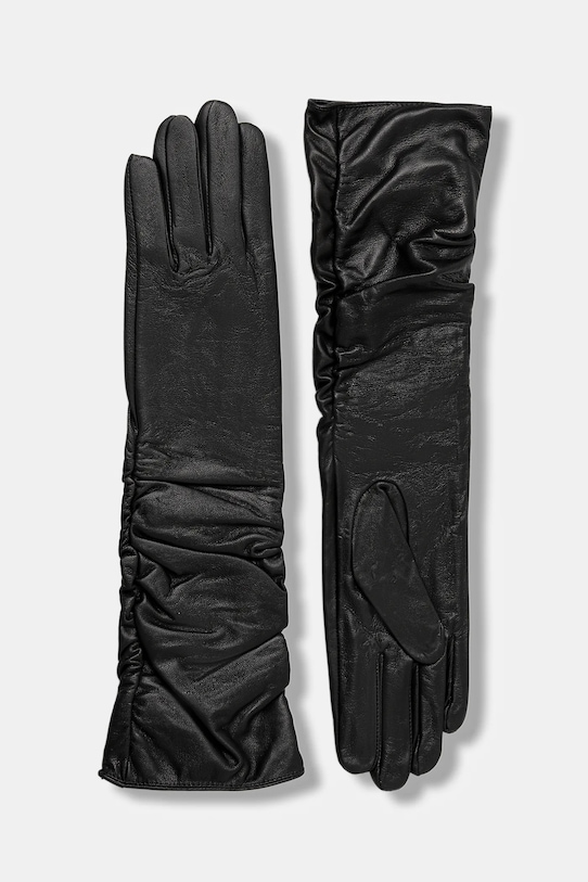 Answear.LAB rękawiczki skórzane long 44 czarny WA25