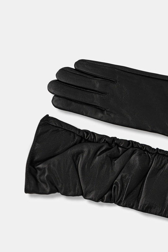 Akcesoria Answear.LAB rękawiczki skórzane long 44 czarny