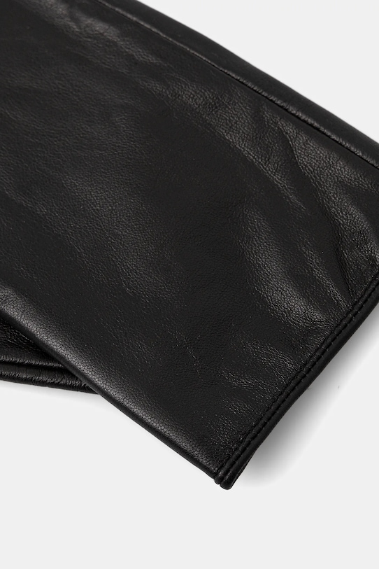 Answear.LAB rękawiczki skórzane midlong33 czarny WA25