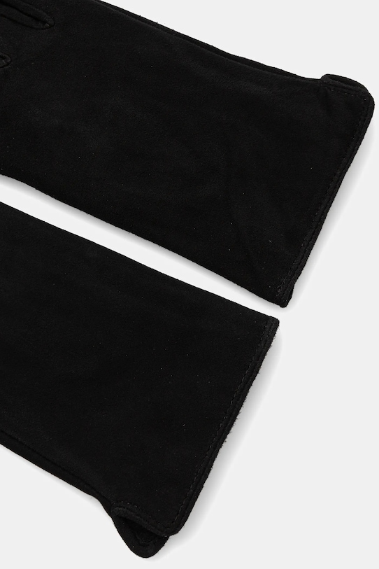 Semišové rukavice Answear.LAB PLAIN.GLOVE.fh čierna WA25