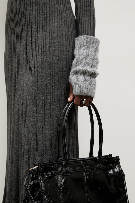 Answear.LAB rękawiczki z wełną szary rękawiczki