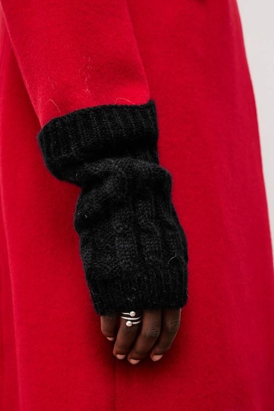 Answear.LAB rękawiczki z wełną czarny rękawiczki