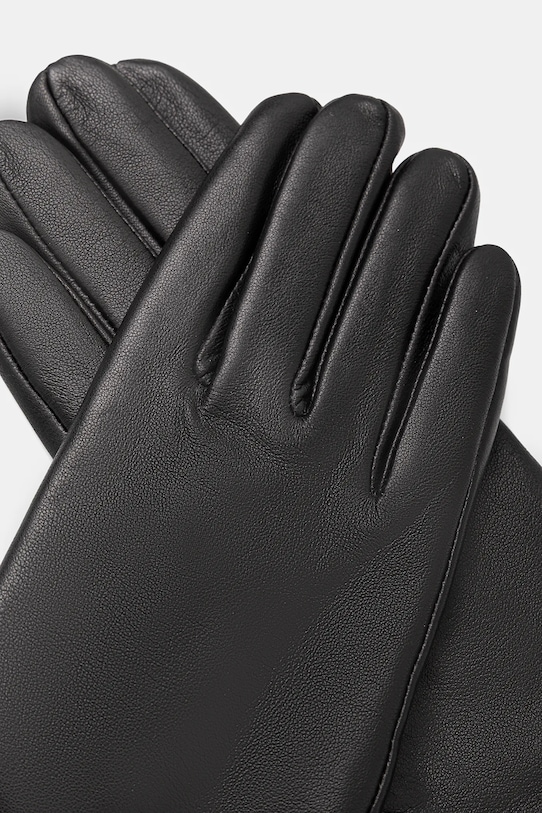 Answear.LAB rękawiczki skórzane plain.glove czarny WA25