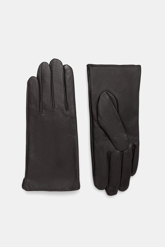 Answear.LAB rękawiczki skórzane skóra licowa brązowy plain.glove.1