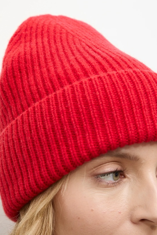 Answear.LAB mitenki wełniane wełna czerwony WA25-RED026