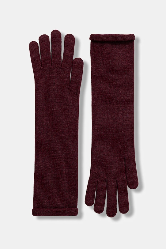 Answear.LAB rękawiczki z dodatkiem wełny WA25-RED028 bordowy WA25