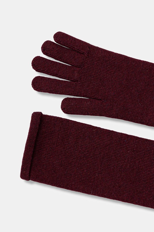Akcesoria Answear.LAB rękawiczki z dodatkiem wełny WA25-RED028 bordowy