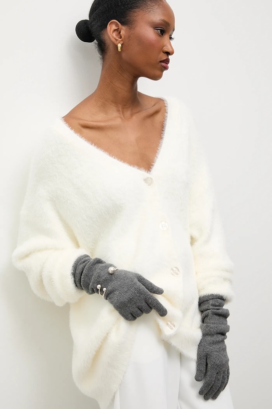 Ръкавици с вълна Answear.LAB с вълна сив WA25-RED028