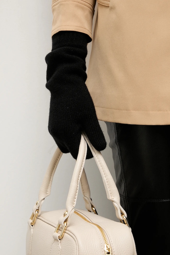 Answear.LAB rękawiczki wełniane WA25-RED029 czarny WA25