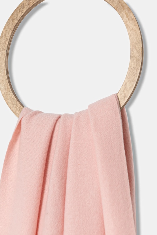 Answear.LAB szalik z wełną pashmina różowy WA25