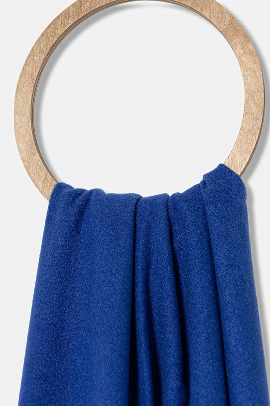 Answear.LAB szalik z wełną pashmina granatowy WA25