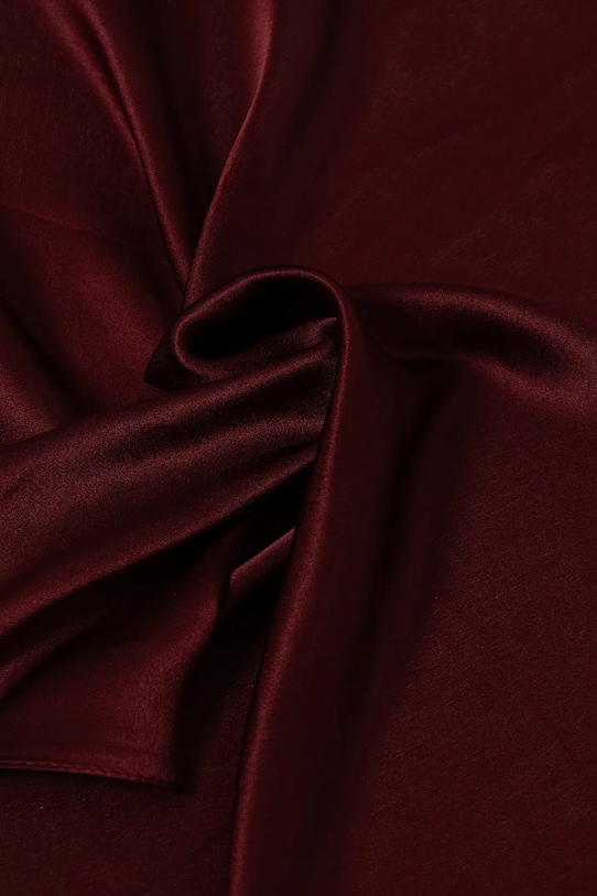 Шелковый платок на шею Answear.LAB бордо 50x50