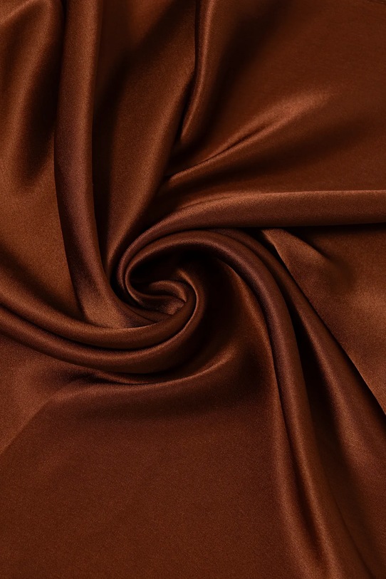 Akcesoria Answear.LAB apaszka jedwabna 50x50 brązowy