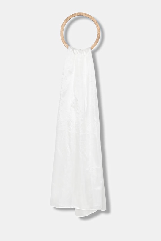 Answear.LAB szal jedwabny tkanina biały 180x110