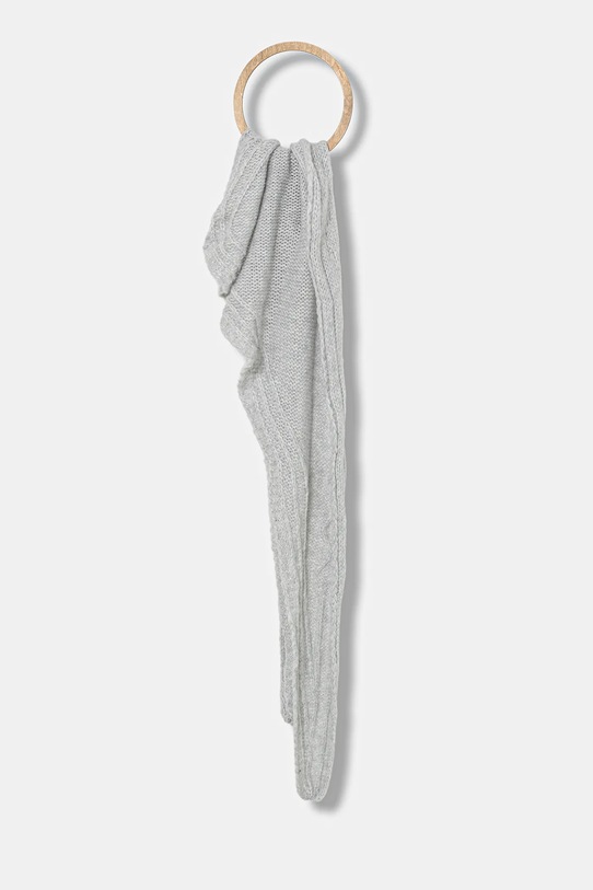 Answear.LAB szalik z wełną 2506031-032 szary WA25