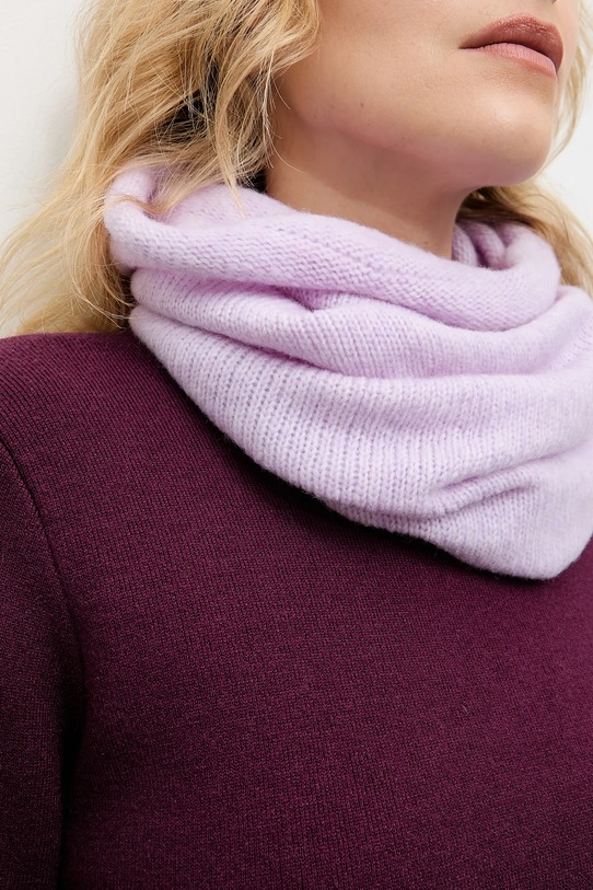 Answear.LAB komin z wełną merino fioletowy 2306018