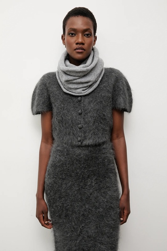 Answear.LAB komin z wełną merino 2306018 szary