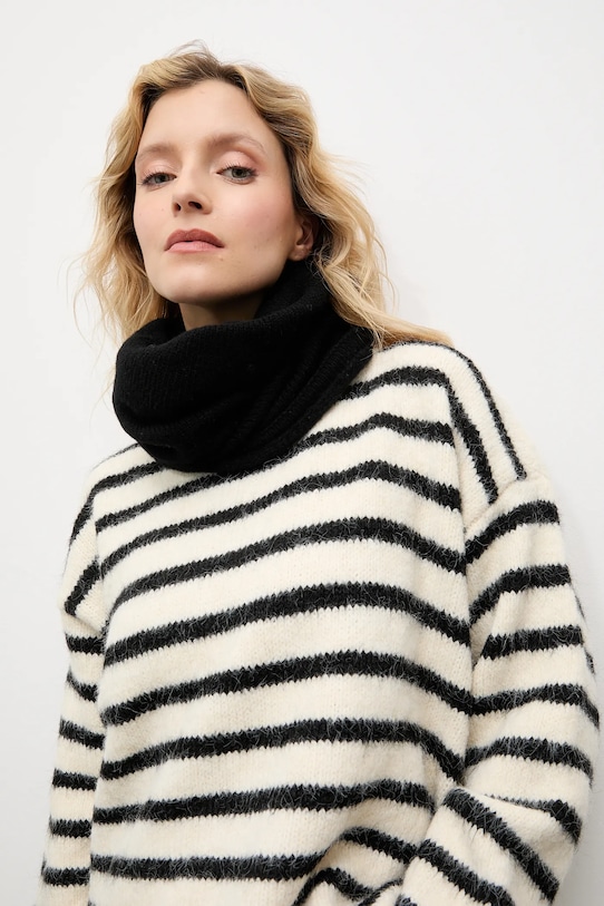 Answear.LAB komin z wełną merino czarny 2306018