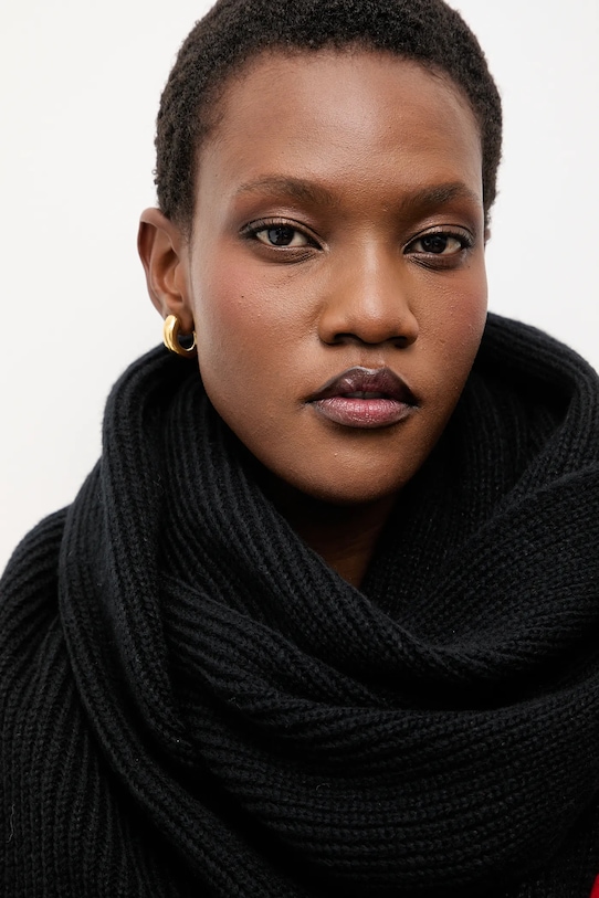 Answear.LAB esarfa de lana 2311100-061 negru